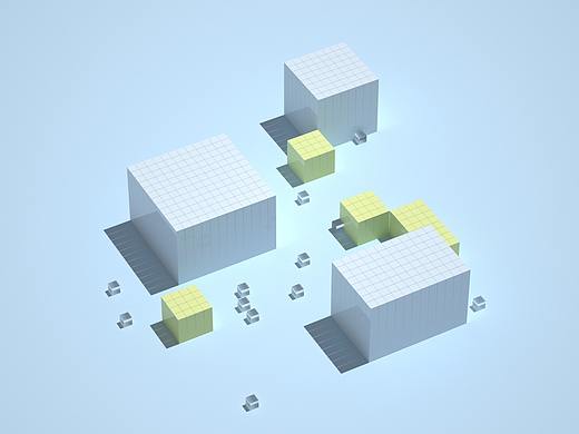 几何三维图形探索丨三月末（个人主页-ZNDQwMTkxODg=） - 场景 - 站酷设计师TLDXDM原创素材 - 站酷ZCOOL