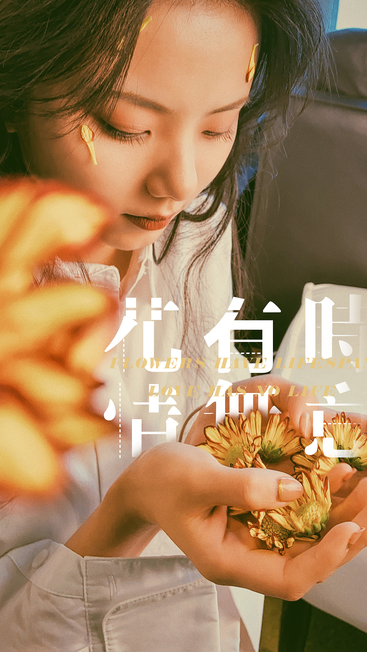 花有时,情無意-吾浊尘,汝净世 创意海报