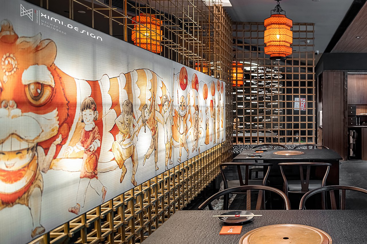 藏在CBD的四合院｜火爆广州的烤肉店·设计（图ZMjkxNTQ1ODg4） - 酒店餐饮设计 - 站酷设计师正在学堂原创素材 - 站酷ZCOOL