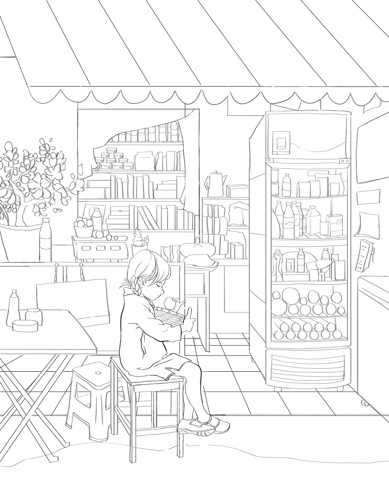 小卖部|插画|商业插画|阿冰on - 原创作品 - 站酷 (zcool)
