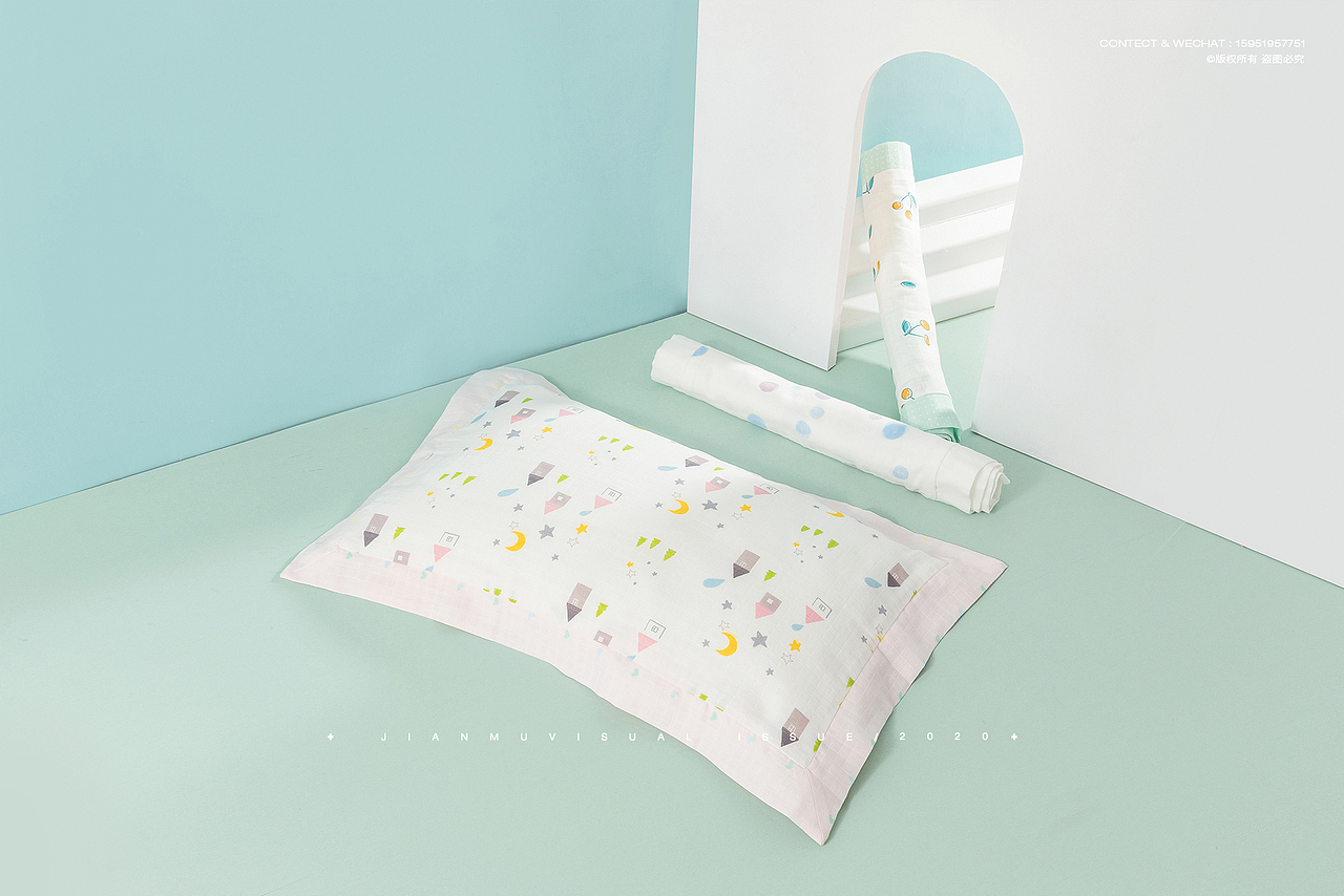 桑小圆 ✖ 母婴家纺拍摄 床单被套枕芯眼罩 产品摄影