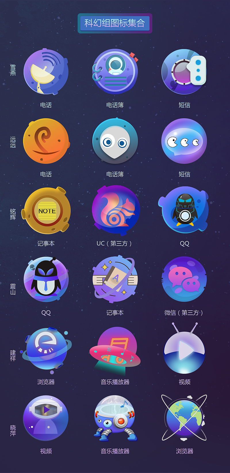 科幻系列icon|ui|图标|理智者的灵魂_原创作品-站酷zcool