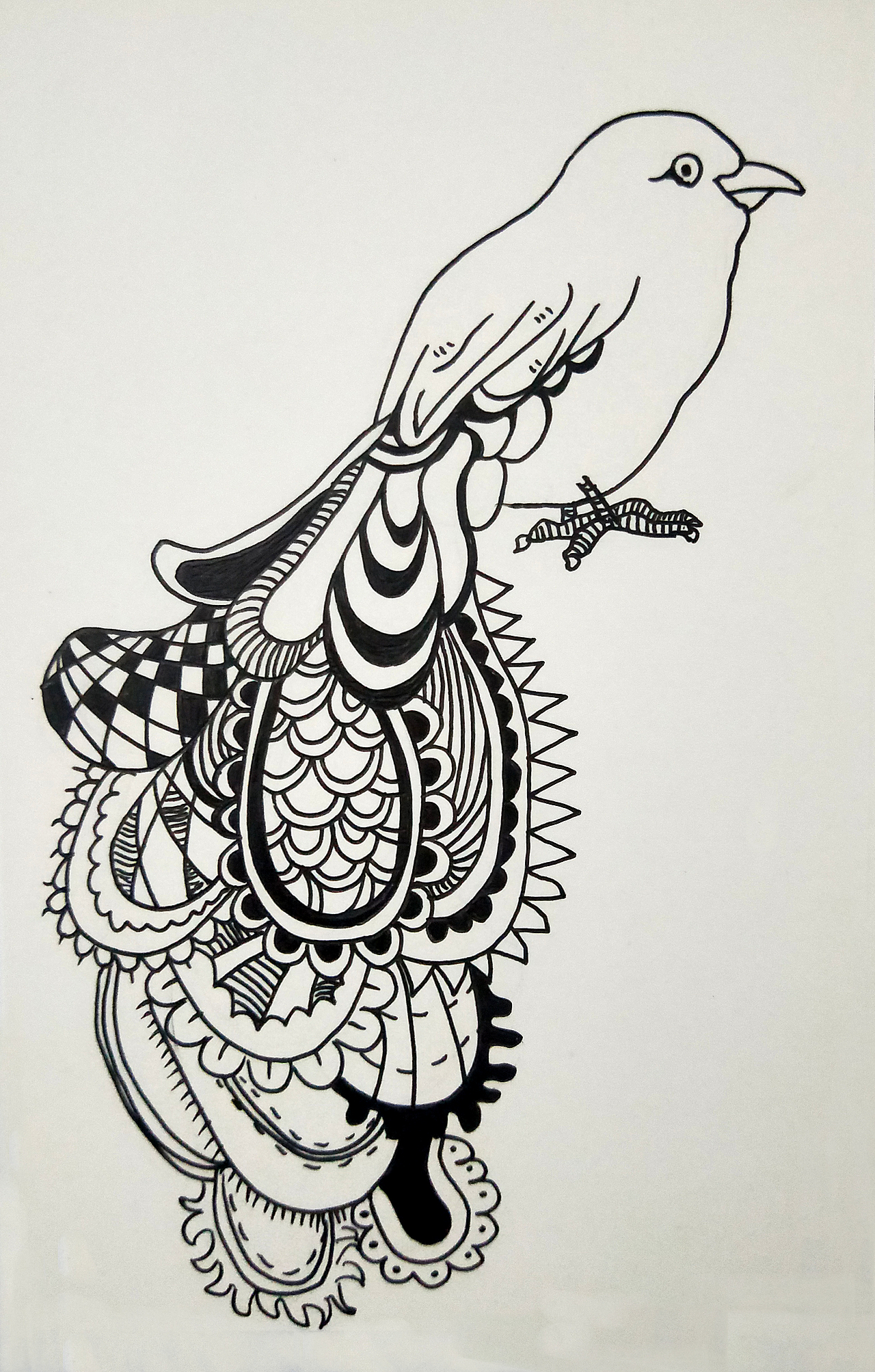 手绘黑白装饰插画（图ZMTI3NTQwNDA0） - 创作习作 - 站酷设计师小惠惠Y原创素材 - 站酷ZCOOL