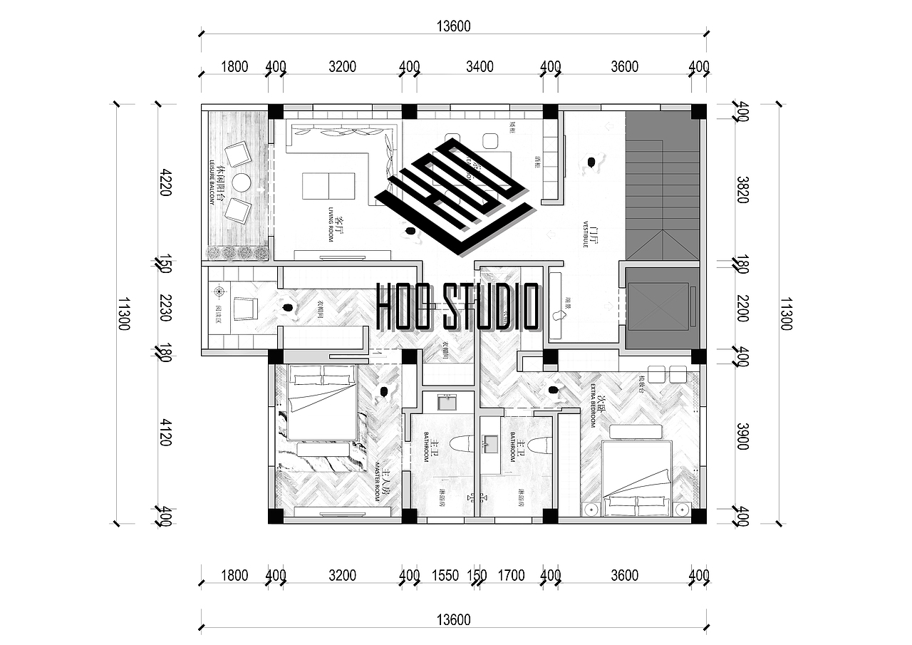 HOO STUDIO--【自建房平面方案优化设计】