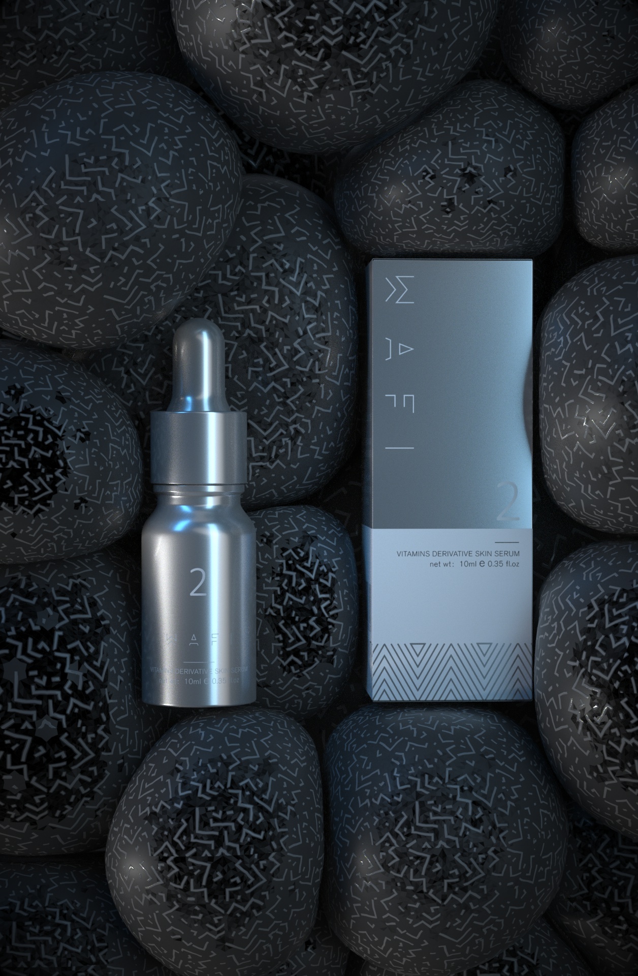 还是一组c4d化妆品包装效果图