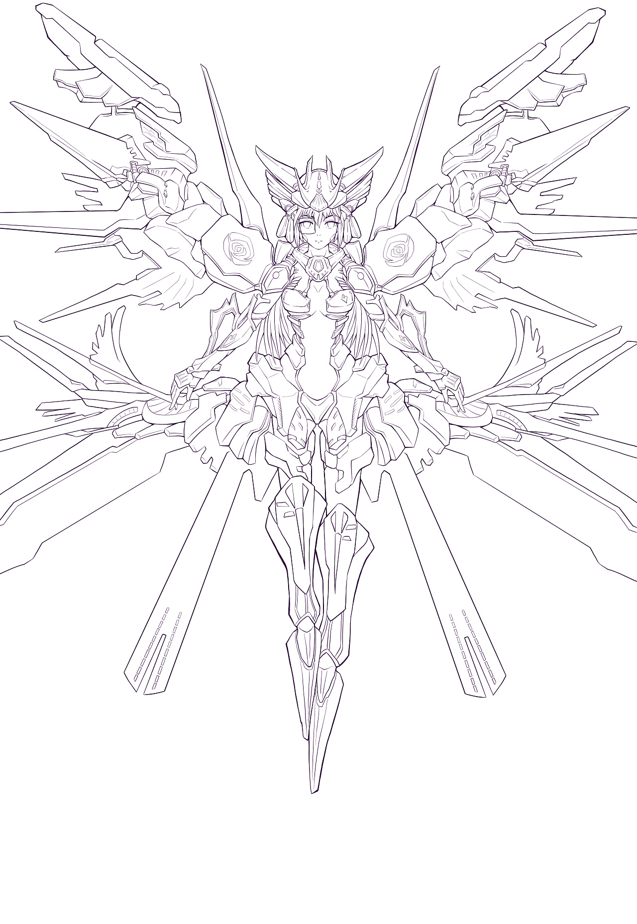 cg插画-机甲女武神(ipad绘画作品)|插画|创作习作|tmp唐焱美术设计 - 