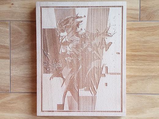 潜龙谍影 ｜ 斯内克激光雕刻木雕画