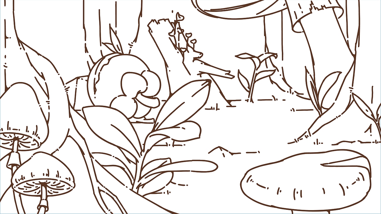 场景设计。小城。