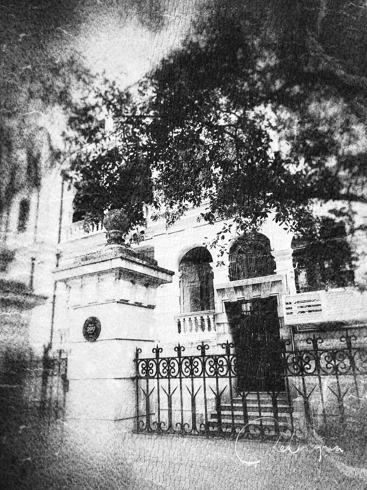 停留在黑白回忆-广州沙面