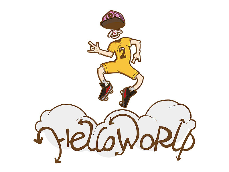 HELLO WORLD（图ZMzUwOTE1OTY=） - 新锐潮流插画 - 站酷设计师Lmomo1987原创素材 - 站酷ZCOOL