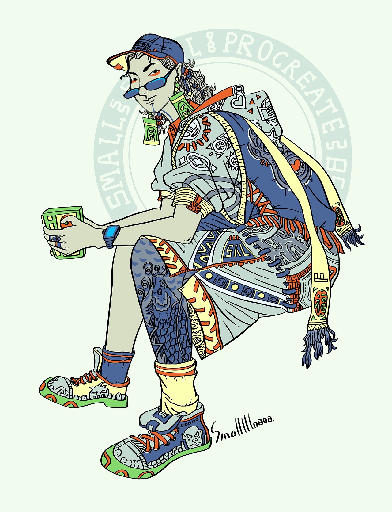 人物插画（图ZMzQxOTg2MzQ0） - 商业插画 - 站酷设计师smalllllllll原创素材 - 站酷ZCOOL