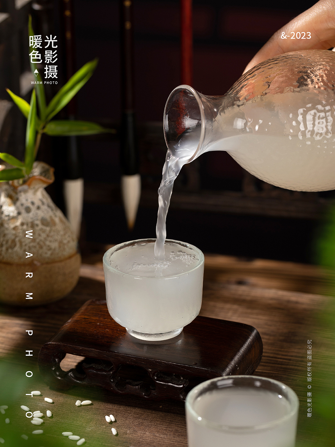 产品拍摄 米酒 糯米酒拍摄