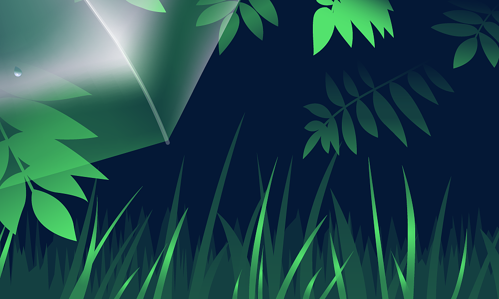 Ai10个小时画一个雨伞