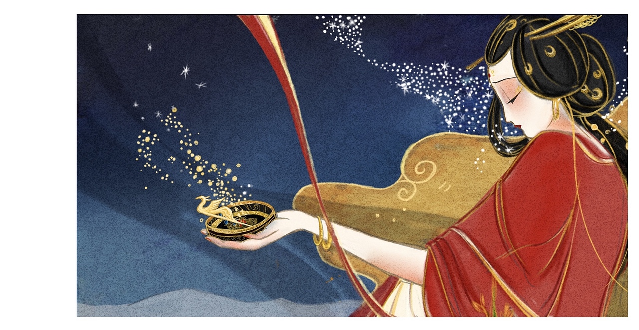 绘本《长恨歌》（图ZMjUxODk4MjQ0） - 艺术插画 - 站酷设计师盛明圆原创素材 - 站酷ZCOOL