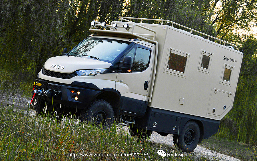 让我在野地里撒把野！依维柯4X4轻型越野房车（图ZNjI4MDYyODQ=） - 交通工具 - 站酷设计师FENGdesignworks原创素材 - 站酷ZCOOL