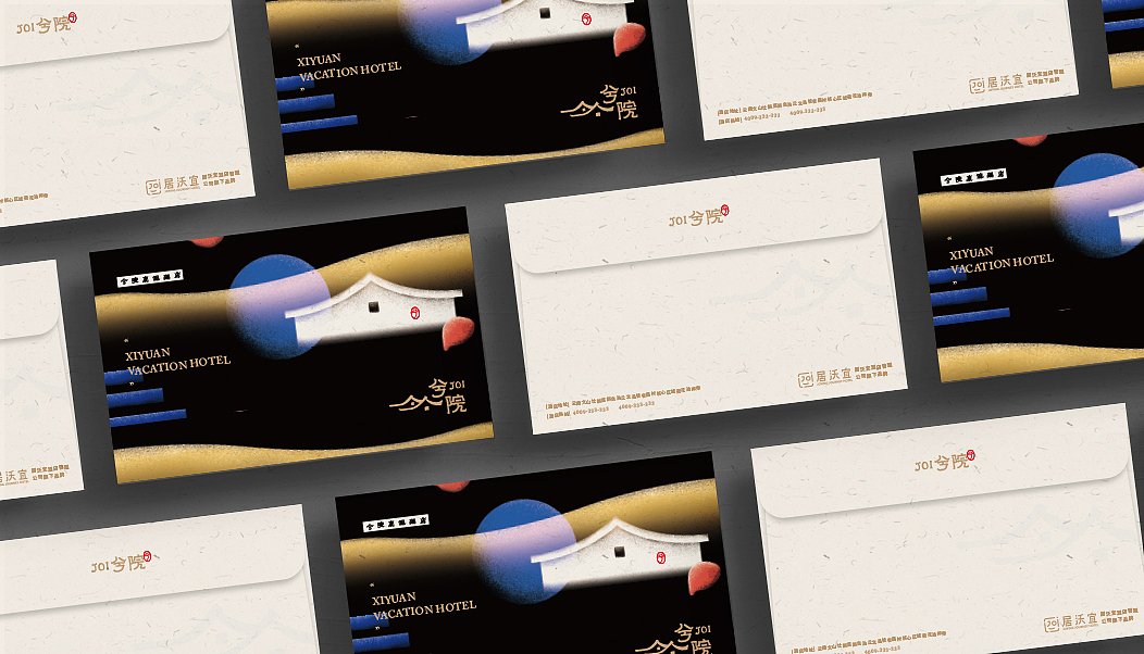 「兮院」普泽黑中式度假酒店（图ZMTQxMjc2MzUy） - 品牌 - 站酷设计师辛直品牌空间包装原创素材 - 站酷ZCOOL