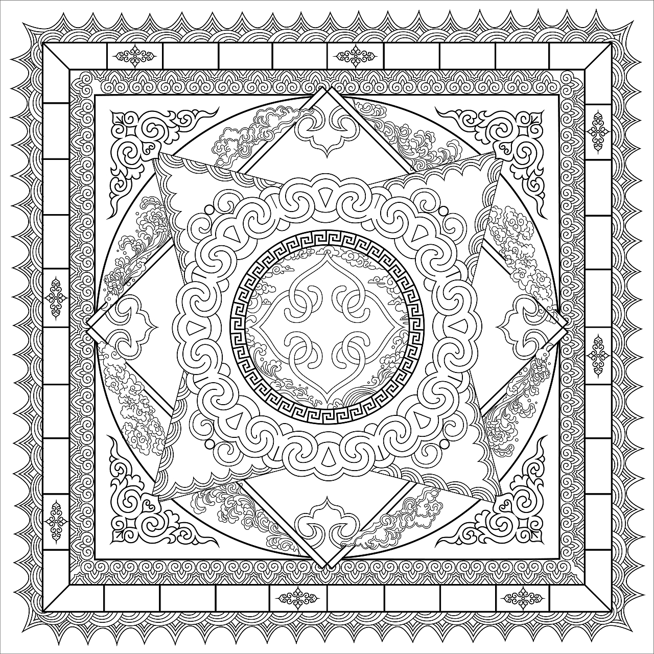 律动哈木尔藻井纹样|平面|图案|20011016sf - 原创作品 - 站酷 (zcool