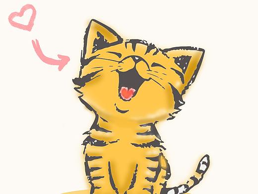 手绘小猫 
