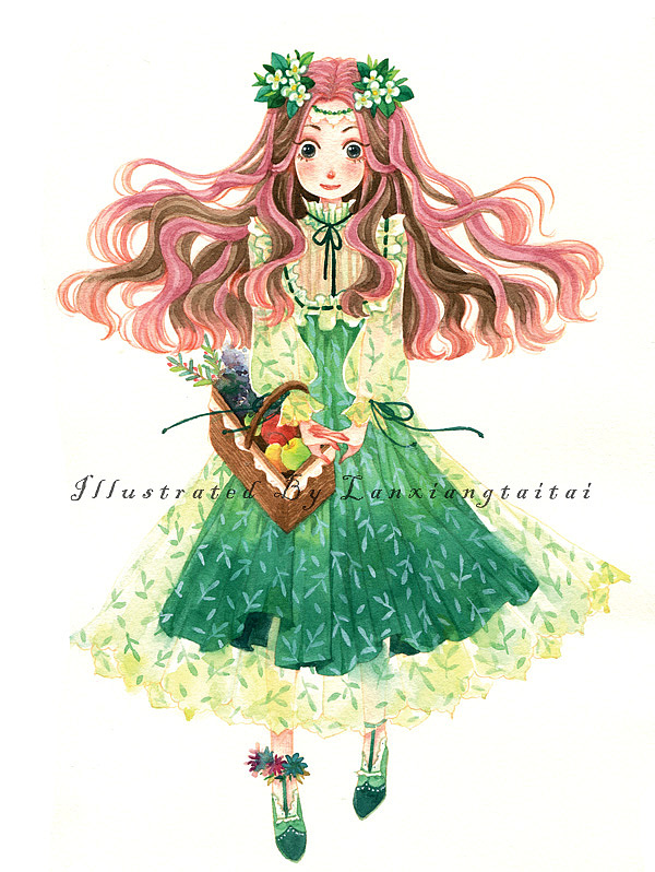 水彩小结—10妹子（图ZMzg3Nzk0ODA=） - 商业插画 - 站酷设计师蓝象太太原创素材 - 站酷ZCOOL