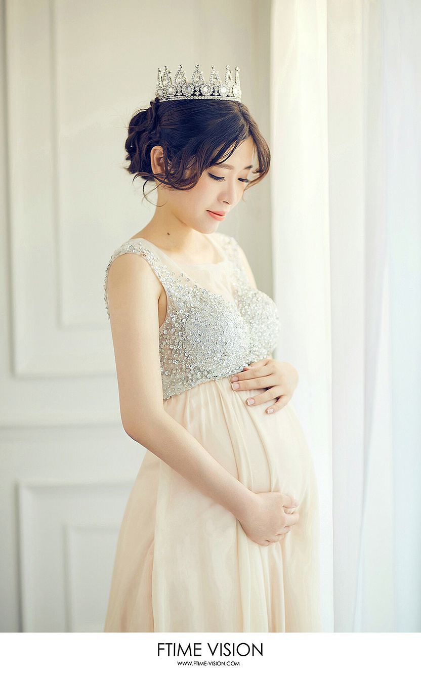 孕妇照美丽的准麻麻