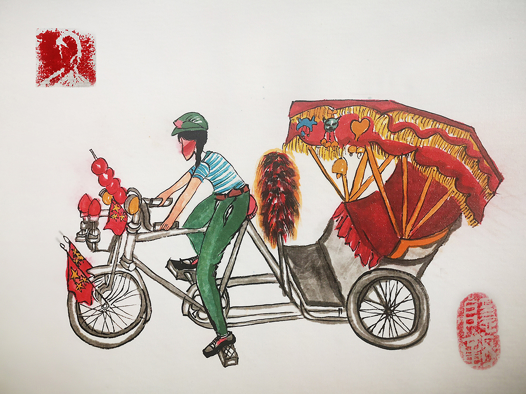 《80年代回忆》国画创作