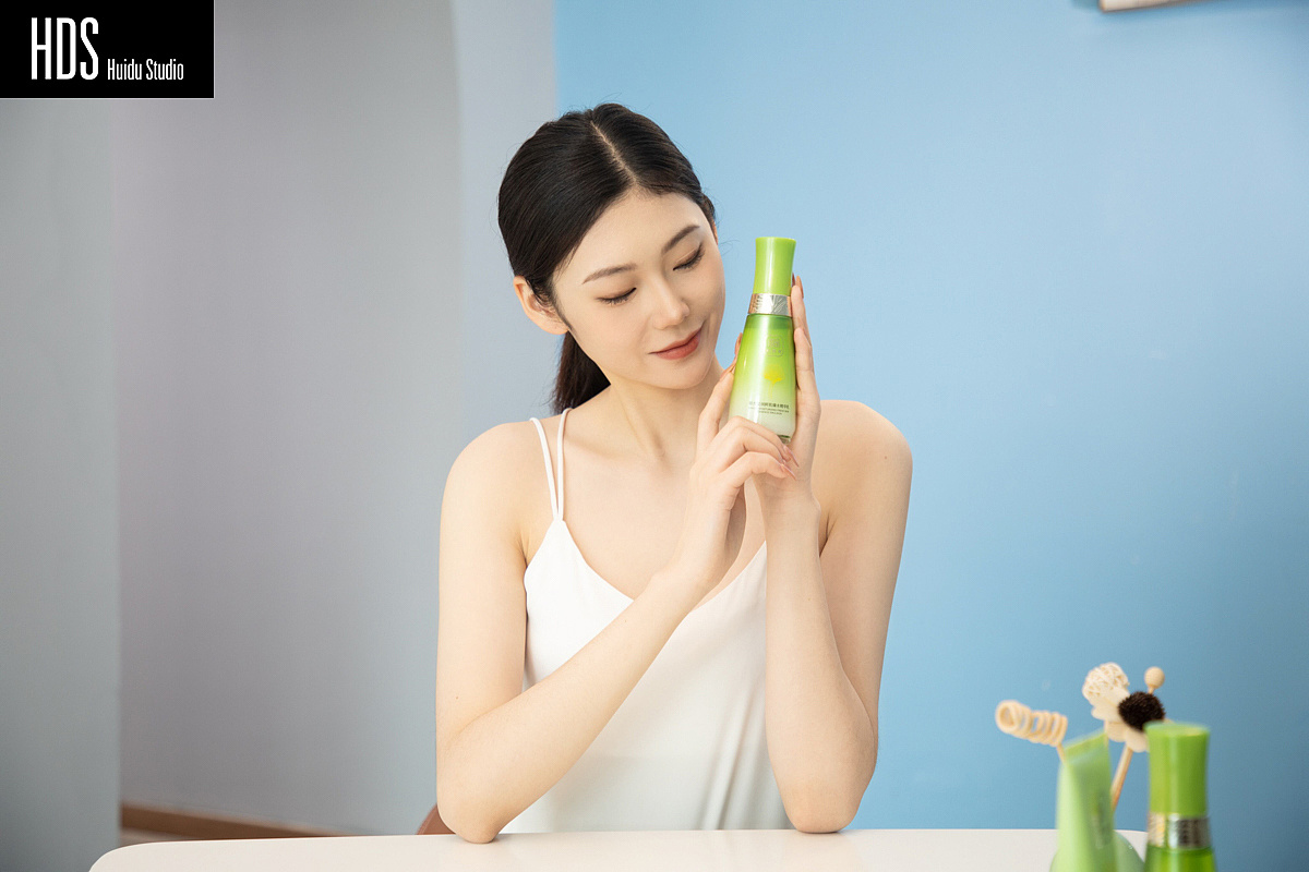 护肤品四件套产品模特展示营销视频 模特图拍摄|摄影|人像摄影|hds