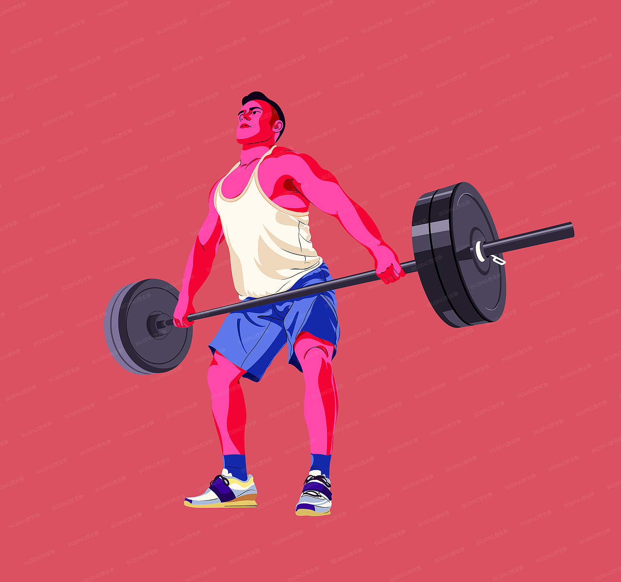 扁平插画-运动系列（图ZMjkyMjc1MTA0） - 商业插画 - 站酷设计师JIBing911108原创素材 - 站酷ZCOOL