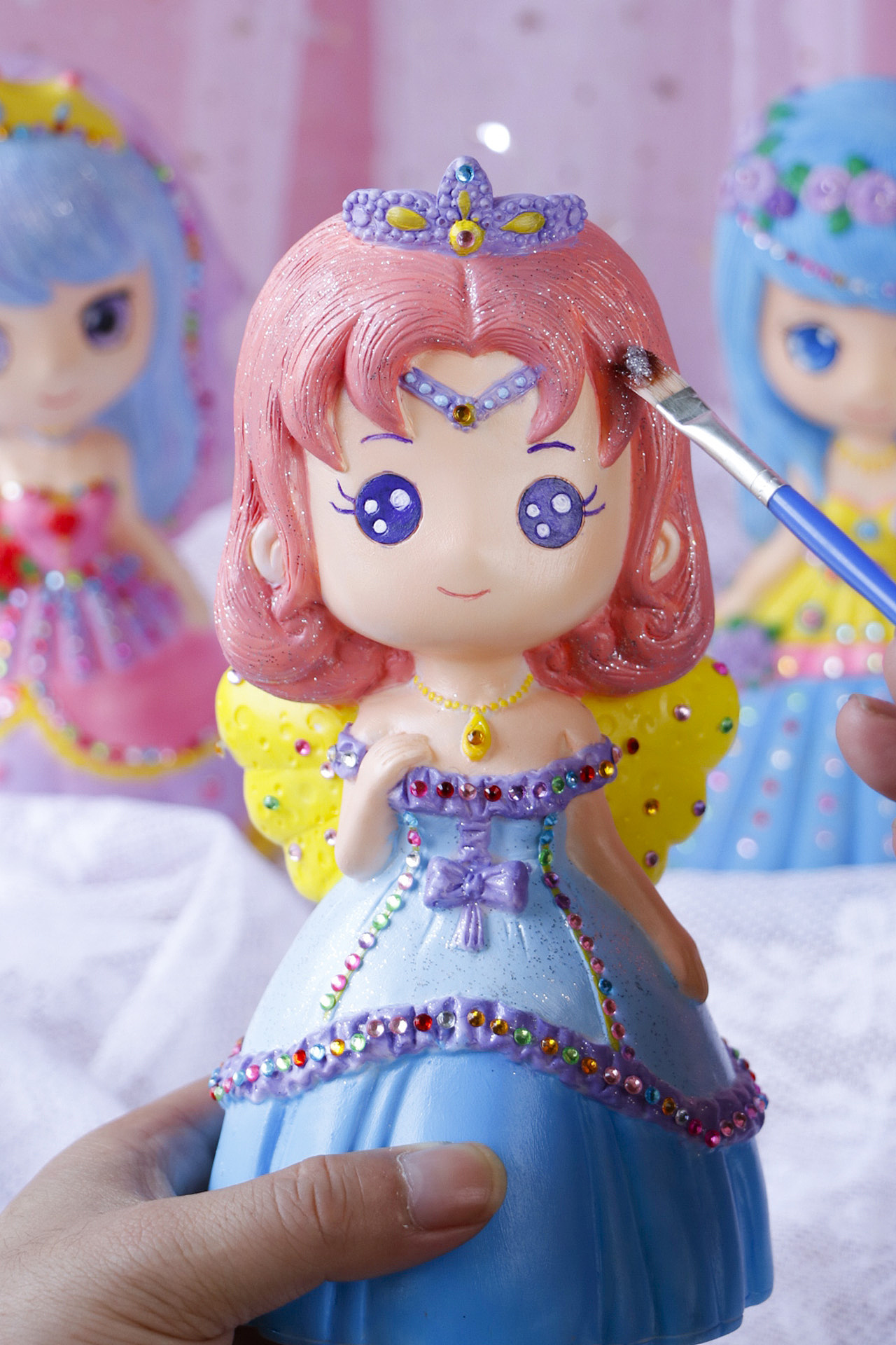 涂色娃娃 摆件拍摄