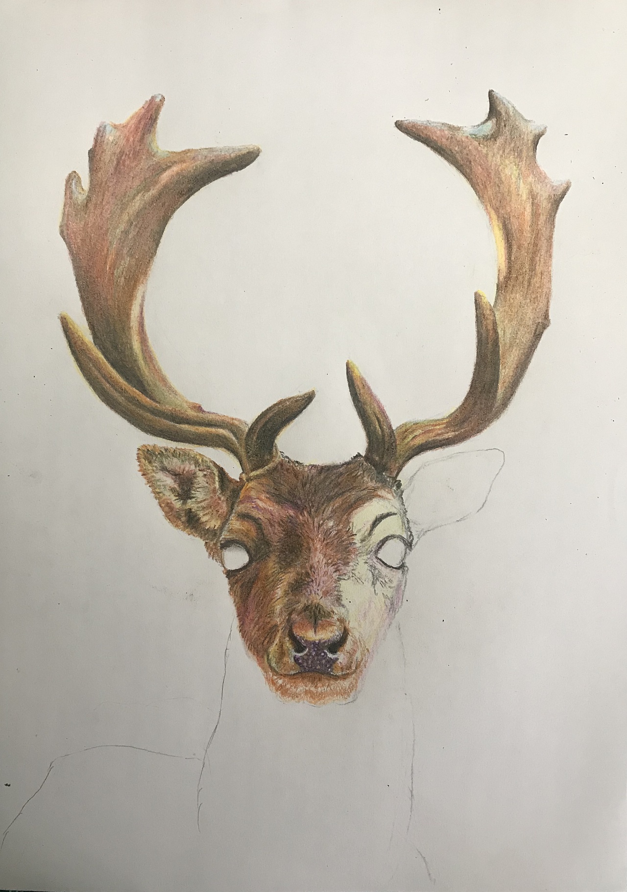 驯鹿|纯艺术|绘画|懒猫仔 - 原创作品 - 站酷 (zcool)