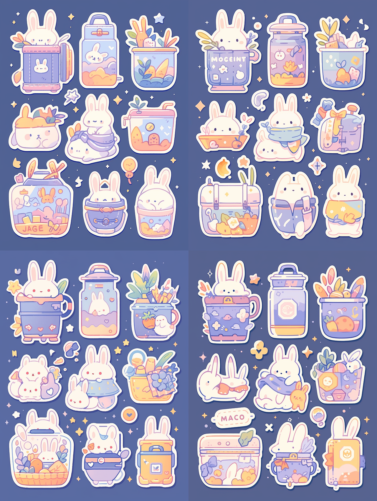 一组贴纸（图ZMzc4MzY5MDAw） - AI作品 - 站酷设计师Kimberlyy原创素材 - 站酷ZCOOL