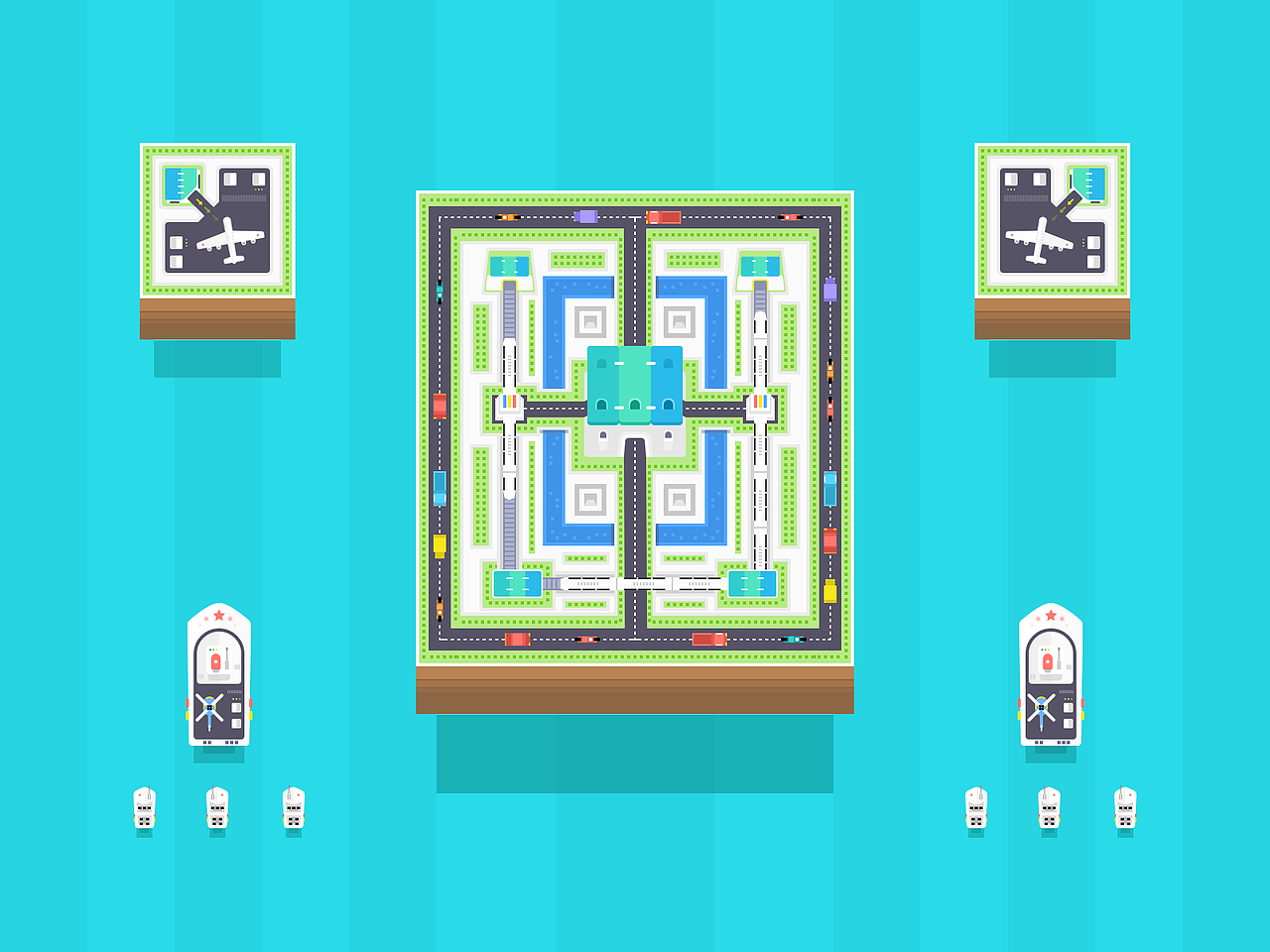 城市插画（图ZNjE4OTQyMDA=） - APP界面 - 站酷设计师小胳膊儿原创素材 - 站酷ZCOOL