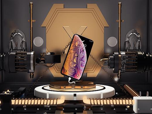 苹果x c4d创意设计