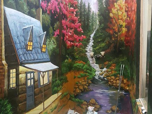 墻繪系列-別墅背景墻（個(gè)人主頁-ZNDg5NzEzMTY=） - 繪畫 - 站酷設(shè)計(jì)師Yejc原創(chuàng)素材 - 站酷ZCOOL