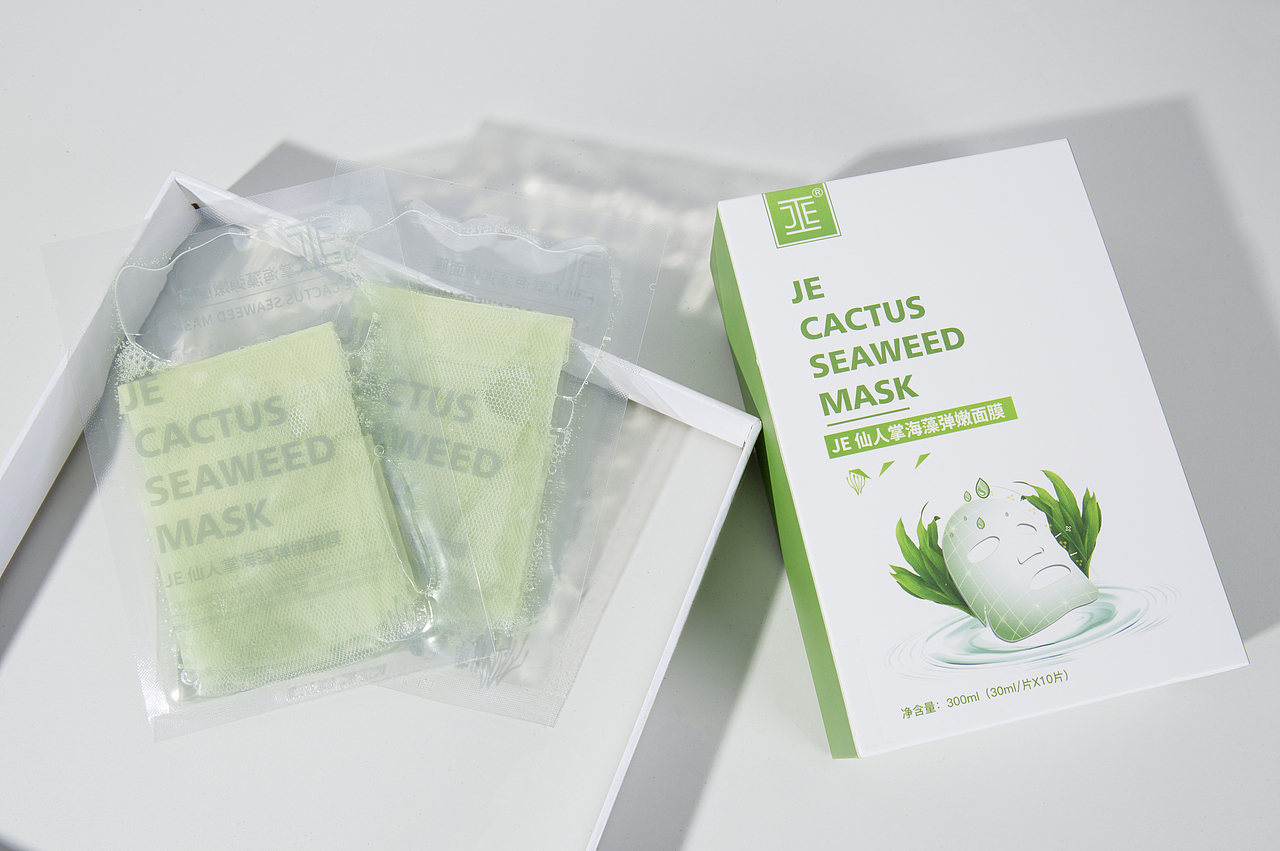 je仙人掌海藻弹嫩面膜