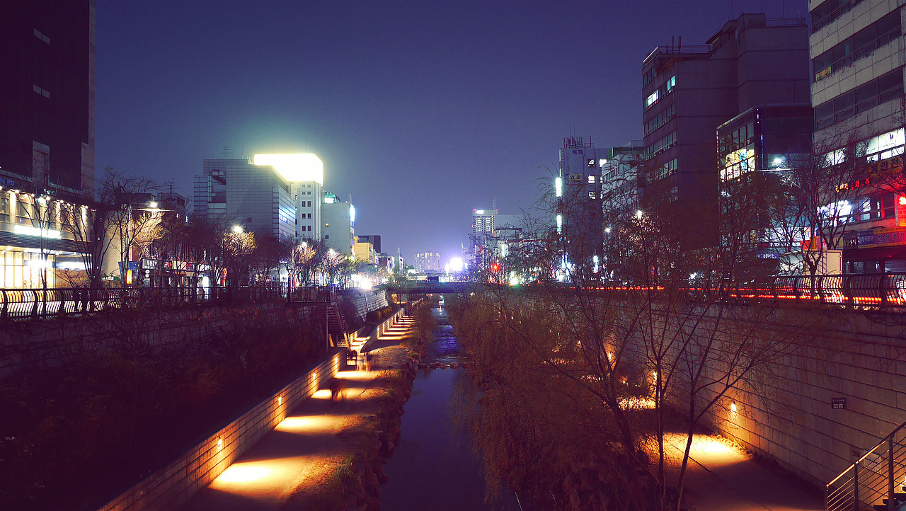 清溪川夜景