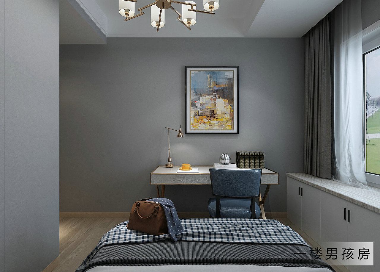 泰安知名设计师殷俊杰山语观邸135+135m²效果图