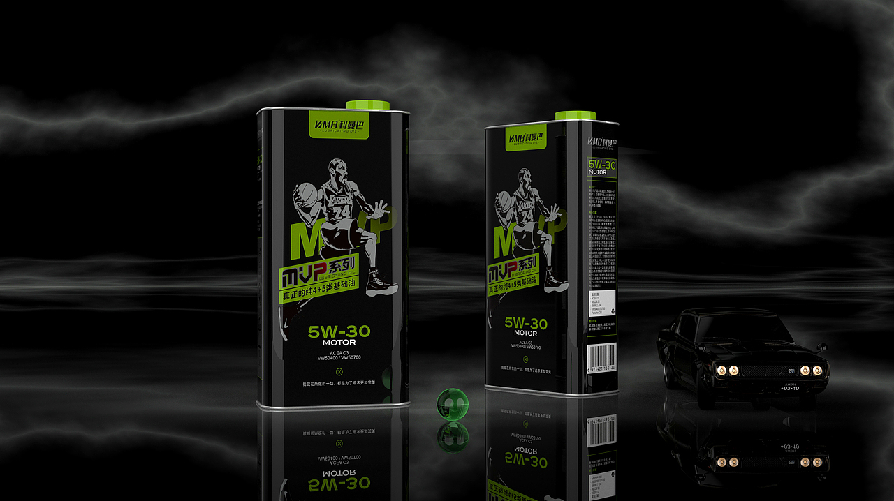 科曼巴润滑油机油包装设计-悟杰品牌视觉设计