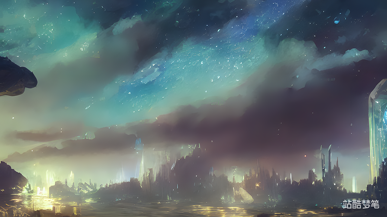 #站酷梦笔#星空，概念插画，HD，高分辨率，8k，ArtSta（图ZMzI1NjQ2Mzc2） - AI作品 - 站酷设计师一歩一步又一步原创素材 - 站酷ZCOOL