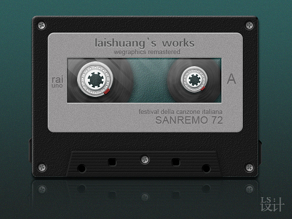【磁带】图标练习（源文件+教程）（图ZNzU1NDM4NA==） - 图标 - 站酷设计师laishuang原创素材 - 站酷ZCOOL