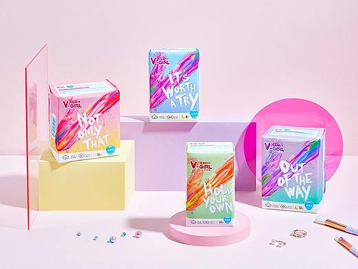 重新定义丝滑|V-GIRL未可卫生巾|foodography
