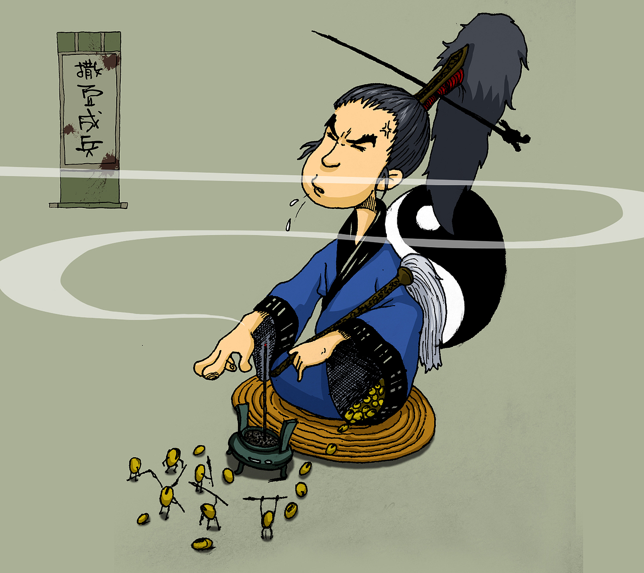 《茅山道士》系列|插画|创作习作|大肿马_原创作品-站酷zcool