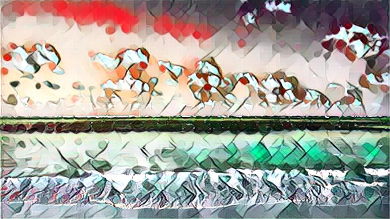 超现实水彩抽象画