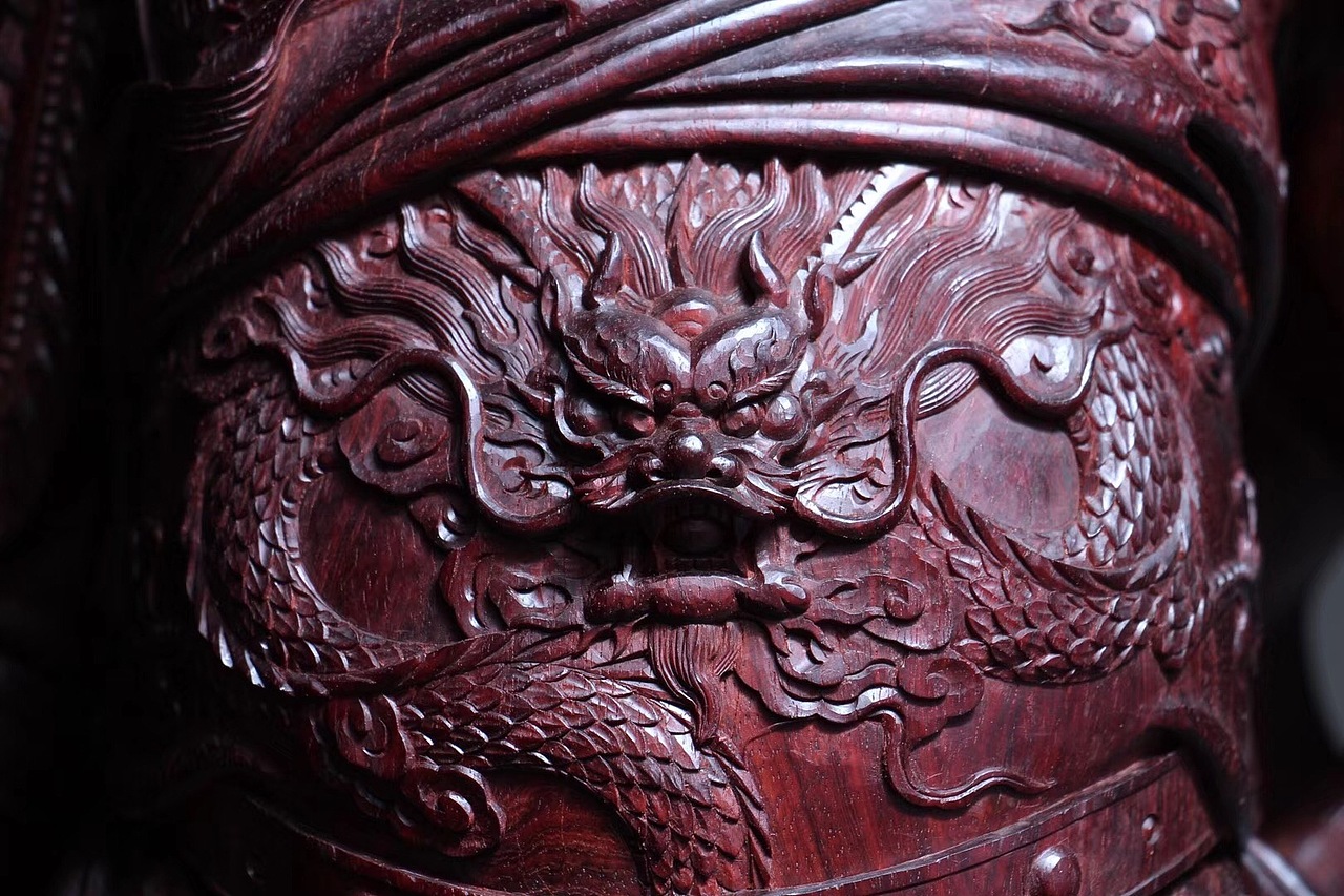 身长九尺,髯长二尺；（图ZMTExMTkzNDA4） - 工艺品设计 - 站酷设计师汇众木艺原创素材 - 站酷ZCOOL