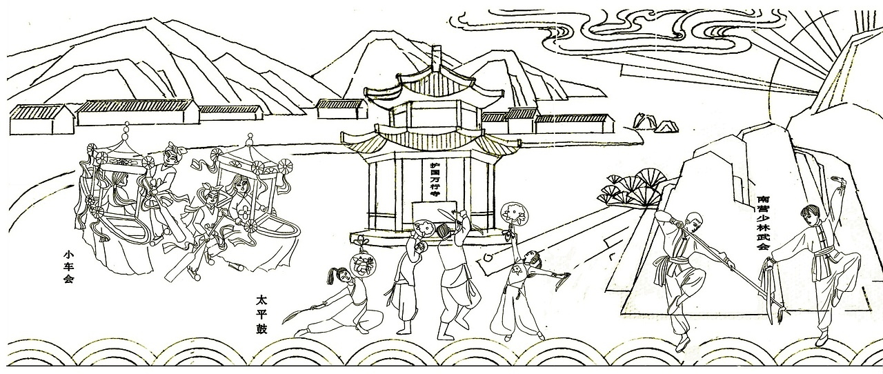 园林景观 时代廊桥 乡村记忆 长辛店镇文化广场