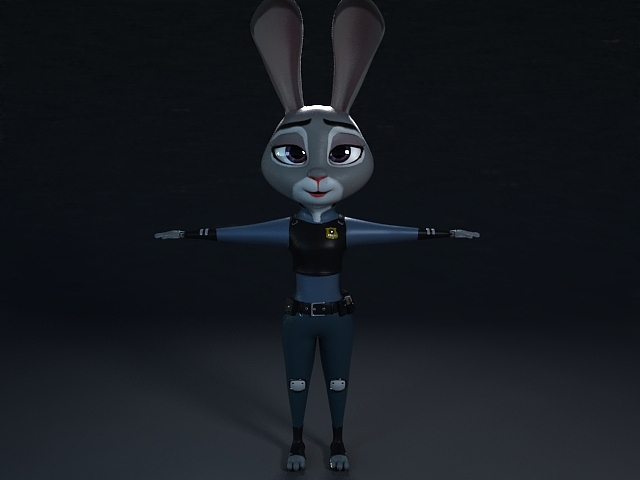 兔兔警官（图ZNDQ1OTk3NTY=） - 人物/生物 - 站酷设计师球球的玩具原创素材 - 站酷ZCOOL