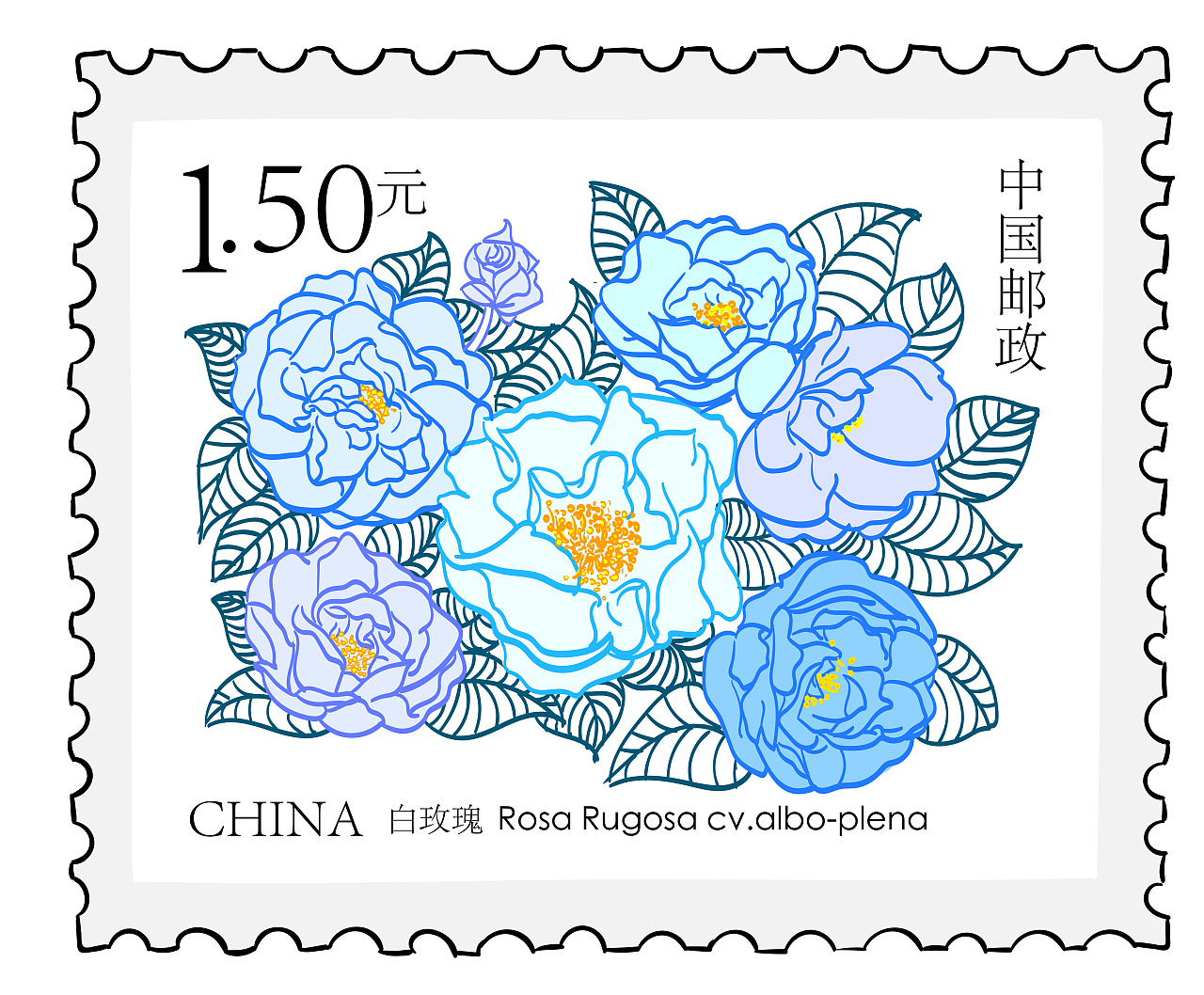 中国传统节日小邮票|插画|插画习作|SlowslowXu - 原创作品 - 站酷 (ZCOOL)