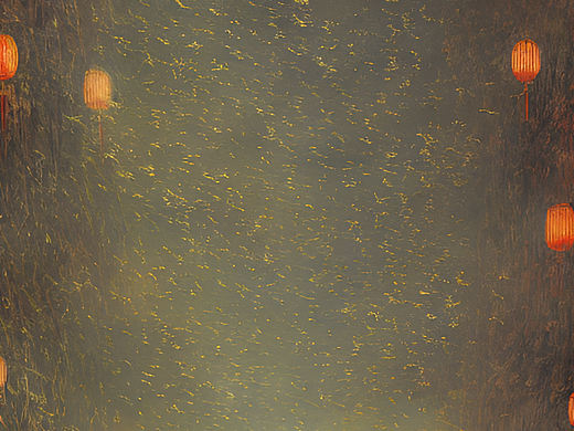 #站酷梦笔#百鬼夜行 中国风，电影打光，