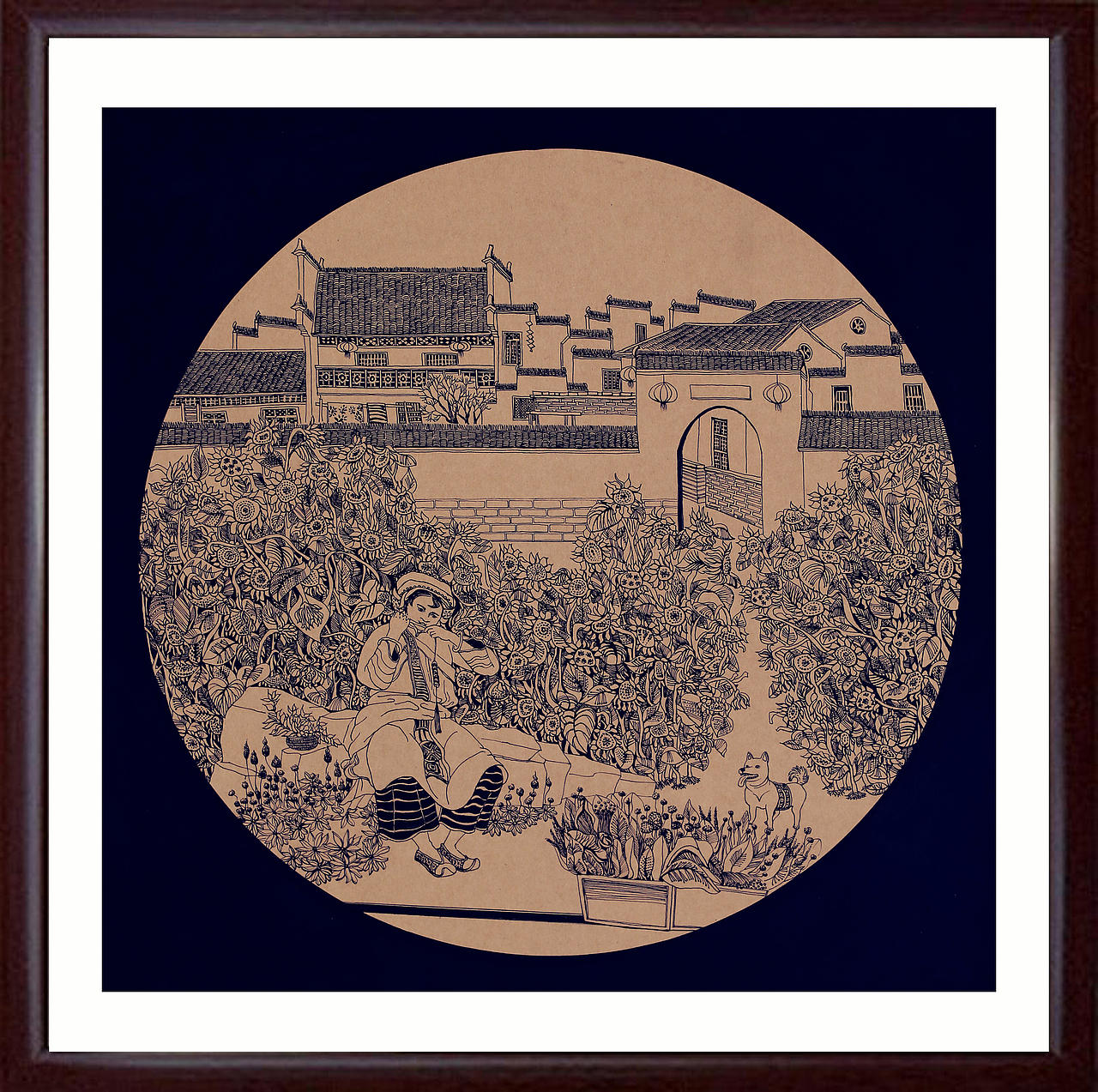 《梦古城》装饰画 湖北理工学院 #青春答卷2014#（图ZMTcwMDk3NDA=） - 绘画 - 站酷设计师张沫沫1992原创素材 - 站酷ZCOOL