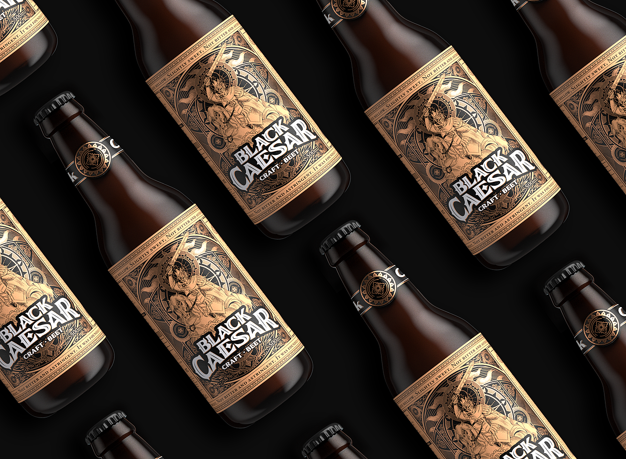 黑凯撒啤酒包装设计（图ZMjQwMTc3NjE2） - 包装 - 站酷设计师胡晓波设计原创素材 - 站酷ZCOOL