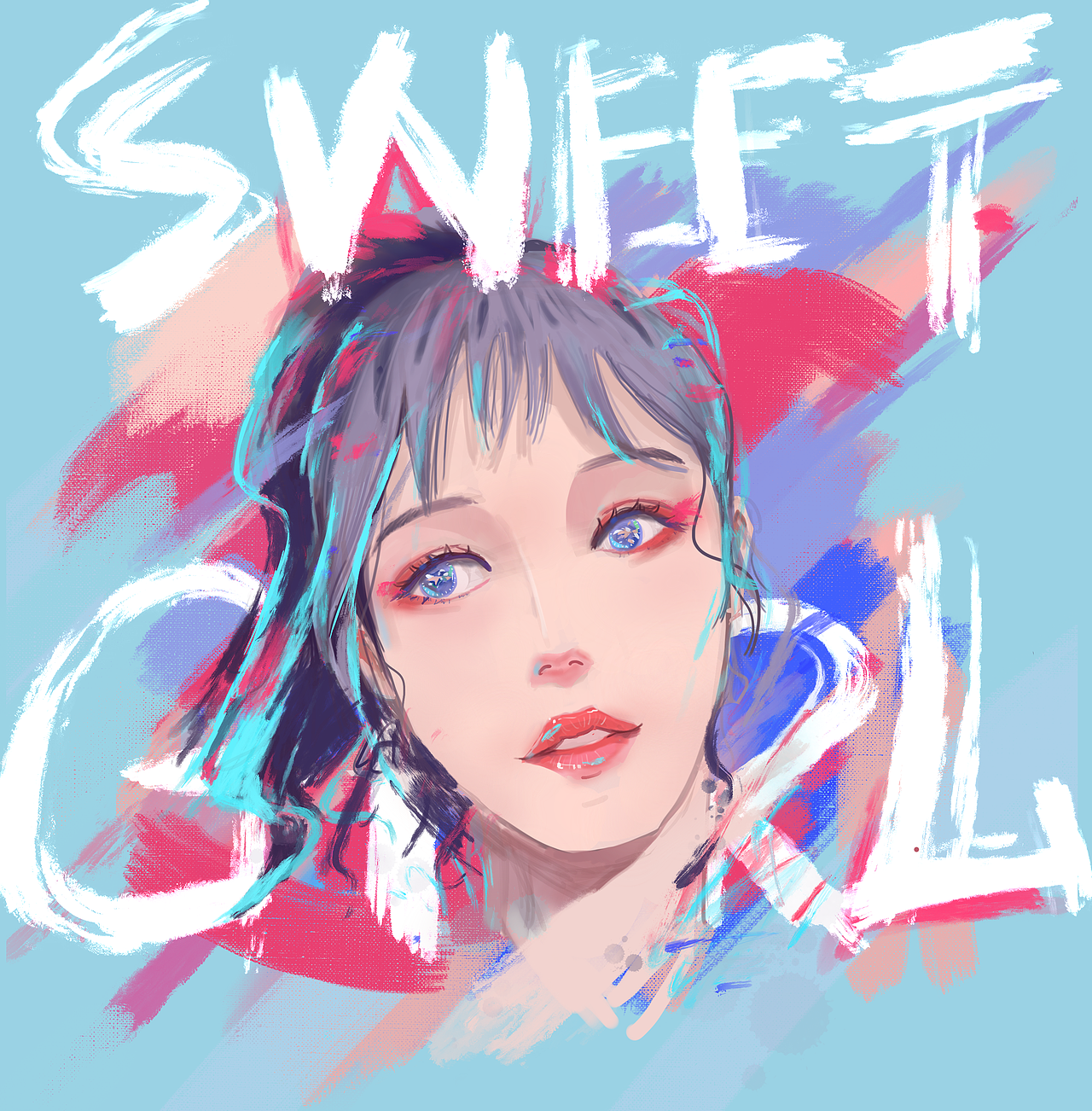 圣诞节新歌《sweet girl》专辑封面（图ZMTkxMTkyNDQw） - 海报 - 站酷设计师EdwardJKenway原创素材 - 站酷ZCOOL